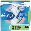 Always Infinity Feminine Pads for Women, Flexfoam Pads with Wings,