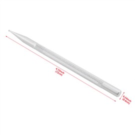 HJGarden 2pcs DIY Handmade Leather Tools Leather Scribe Stamp Embosser Positioning Topstitching Iron Stainless Steel Round Tip