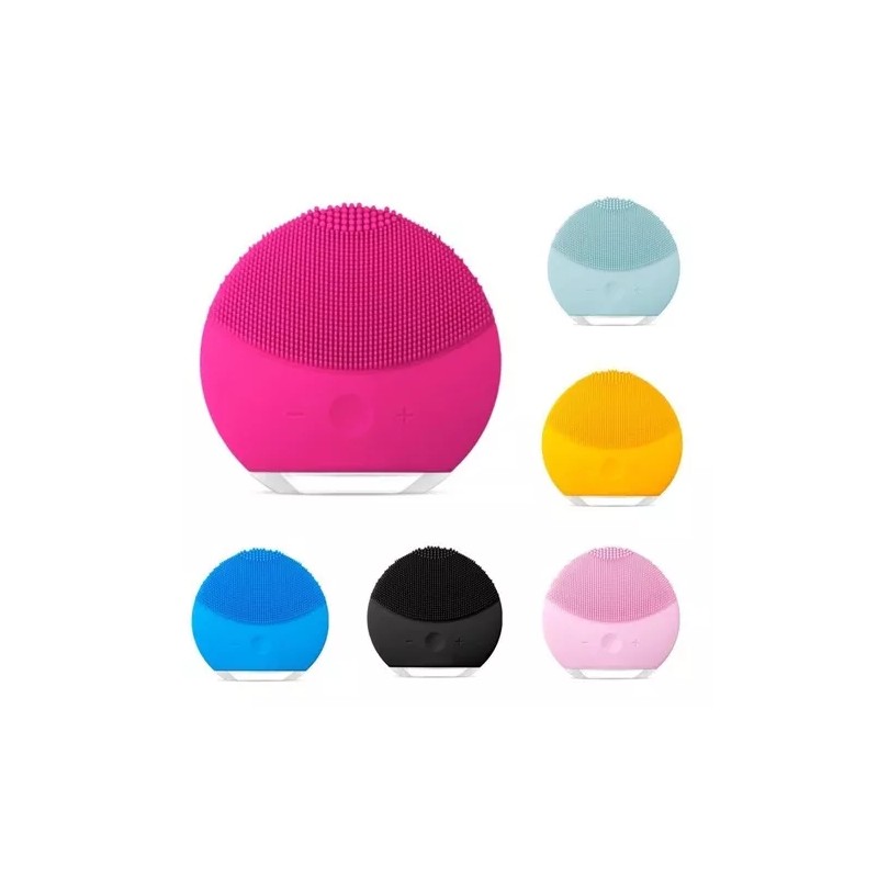 Cepillo Facial Electrico Recargable Usb Limpiador Exfoliante Color Rosa
