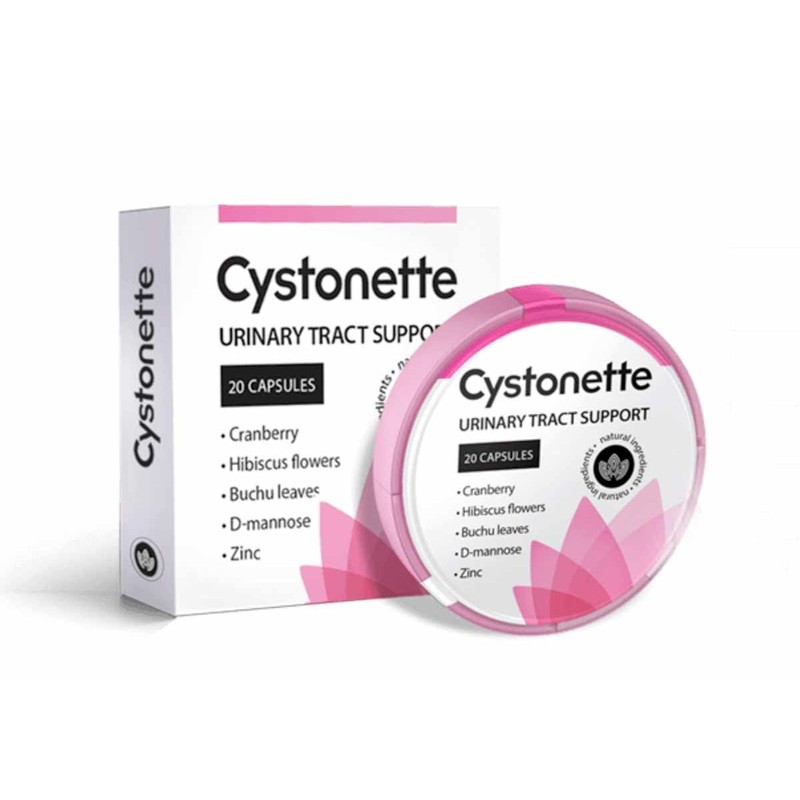Cystonette Natural Dietary Supplement with D-Mannose, Cranberries and Hibiscus Flowers,