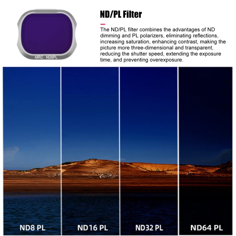 Lens Filter ND8PL 16PL 32PL 64PL Multilayer Nanometre Coating Waterproof