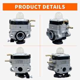Ruixing OEM 753-06258A Carburetor for Ryobi Full Crank 2 Cycle String Trimmer RY252CS RY253SS RY251PH RY254BC 25cc Weed Eater Parts RY25PHEMC RY25CSEMC VNM 307160001 307160011 carb