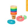 Kikkerland – Rainbow Wine Rings & Stopper - Multi Colour