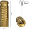 SKIR'CO (100 pcs) Brass Drop in Anchors M5 x 20