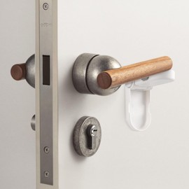 Pack of 2 Door Lever Locks for Children, Child Lock for Door Handles, No Tools, Door Lock Children for Front Doors, Door Handle Security, Door Handle Secure, Door Baby Lock