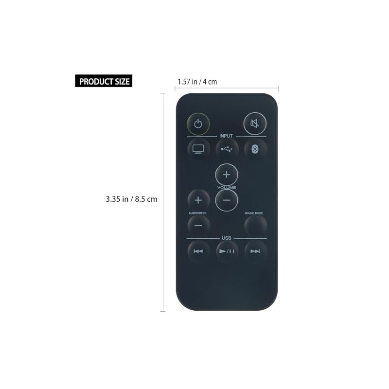 RC-877S Replacement Remote Control Compatible with Onkyo Sound Bar System