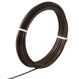 Wazakura Hanafubuki Japanese Bonsai Training Wire 3.5mm, Brown Anodized Coating Aluminum MADE in JAPAN 150g - 18.7Ft(5.7m) 3.5mm