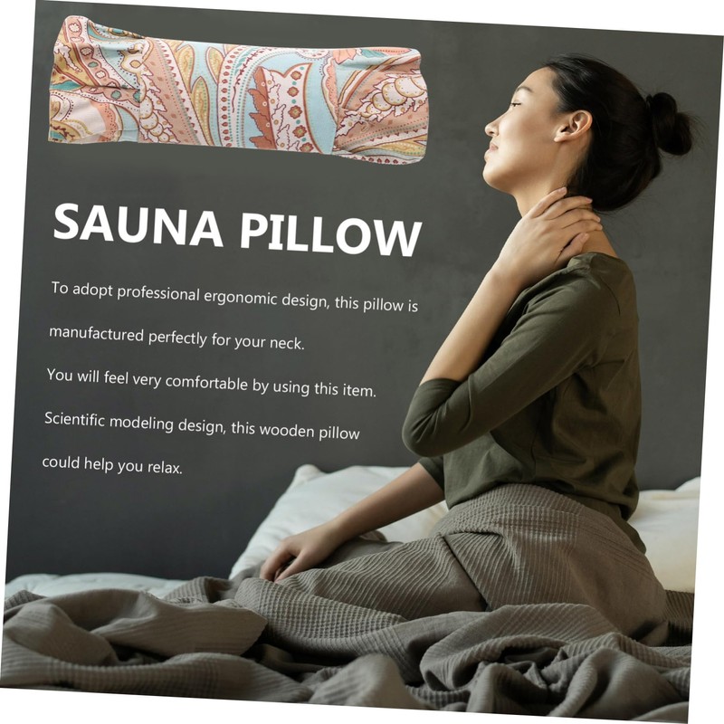 Levemolo Comfortable Wooden Cervical Pillow for Recliners Moxibustion Daily Use