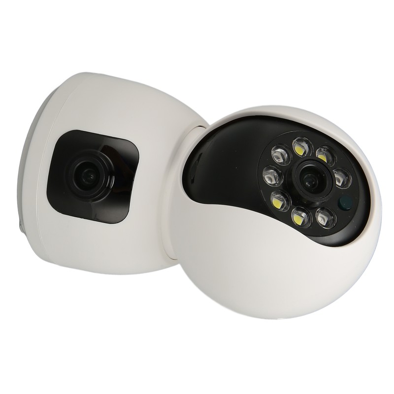 Security Camera 2K 4MP Dual Lens 2.4G Mobile App 360°
