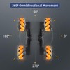 LewanSoul Mecanum Wheel, Omni-Directional Wheel 65mm High Hardness Plastic Wheel,