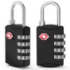 TSA Luggage Locks, [Updated Version] [2 Packs] Diyife 4-Digit Combination