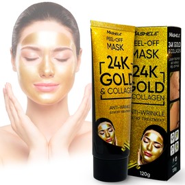 MASHELE 24K Gold Firming Peel Off Face Mask- Anti Aging, Lifting (1PC)