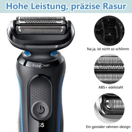 53B Scherkopf Kompatibel mit Series 5 und 6 (Modelle ab 2020),für Series 5 Scherkopf und für S5 S6 Scherkopf,53B Scherblatt Ersatzkopf für Series 6 Rasierer Zubehör[2-Stück ]