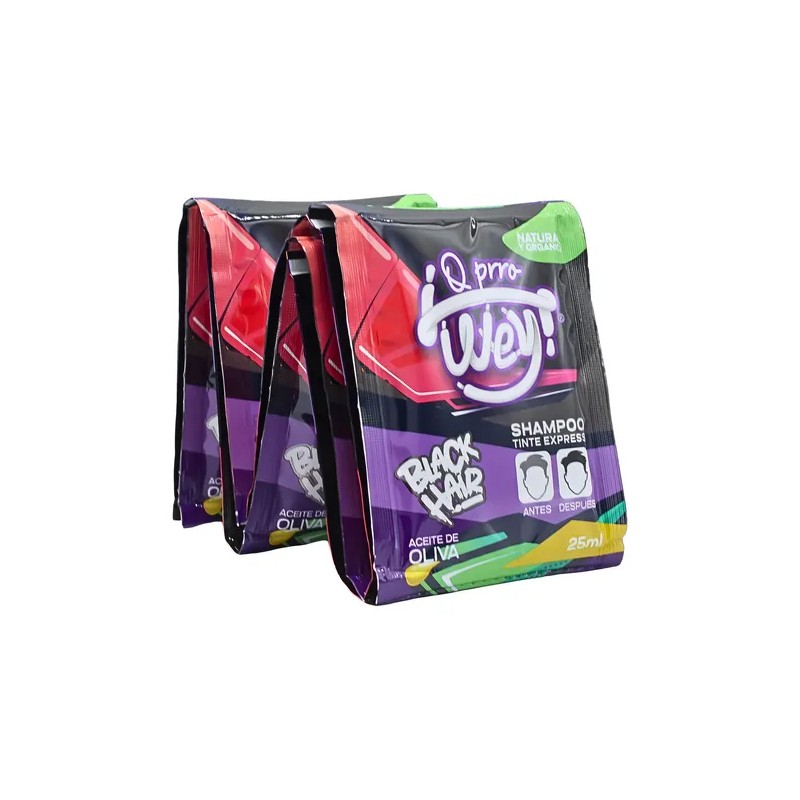 Cajas Shampoo Tinte Express Negro Cubre Canas Sobres