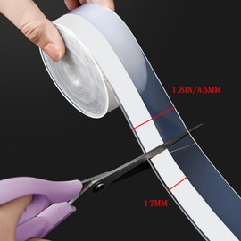 Silicone Weather Stripping Seal Tape 16.5 Feet, Draft Insulation and Soundproofing Door Seal for Gaps in Door Frame, Window, Bathroom Shower Glass – Weatherproof, Easy Installation, Strong Adhesive