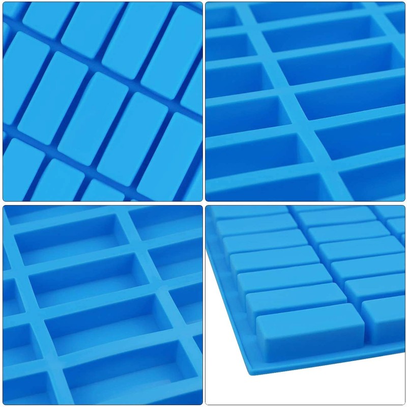 EPYHREHM 40 Cavity Narrow Rectangle Silicone Chocolate Molds Chocolate Bar