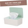 FELTECHELECTR 1pc Compact Wet Tissue Box with Lid Practical Napkin
