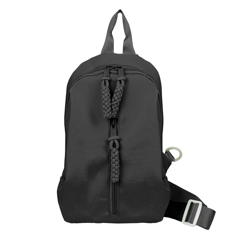 FuninCrea Crossbody Bag Women's 3-Layer Zip Pocket Shoulder Bag Women's