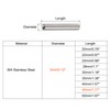 sourcing map 3 x 45 mm Dowel Pins 304 Stainless
