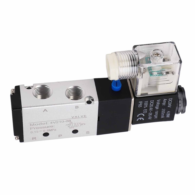 4V210‑08 Electric Solenoid Valve Normal 2 Position 5 Ways Air
