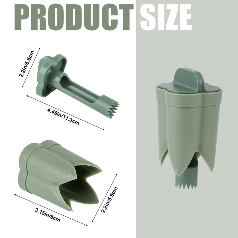 2pcs Pepper Corer Tool, 4.45x2.2x2.2in Pepper Deseeder Bell Pepper Core