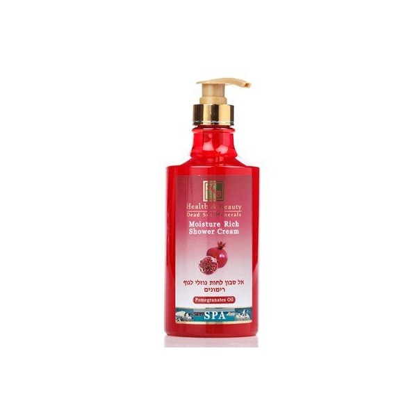 Health & Beauty Dead Sea Minerals Moisture Rich Shower Cream – Pomegranates Oil (780ml)