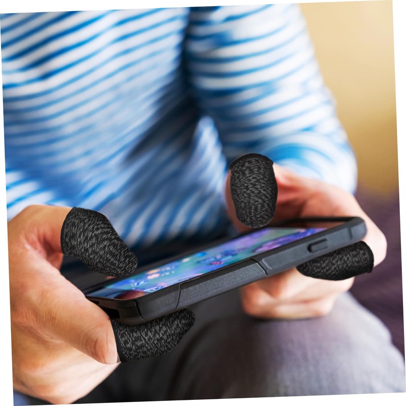 CORHAD 1set Gaming Gloves for Sweaty Hands Touchscreen Finger Sleeves