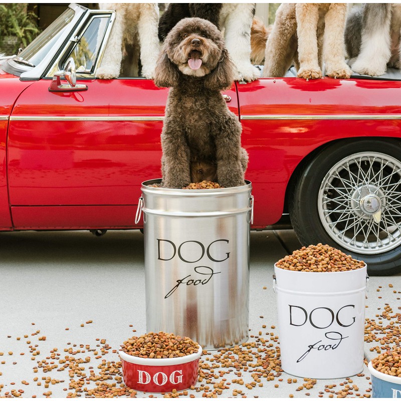 Harry Barker Pet Food Storage Collection, Classic White Food Storage