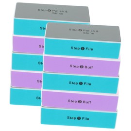 Healvian 10pcs Four-sided Nail Buffer Polishing Block for Artwork Sponge Files Sides for Polishing for Diy Enthusiasts and Manicure Care