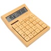 Bamboo Calculator Solar Powered Battery Powered Eco Friendly Function Calculator