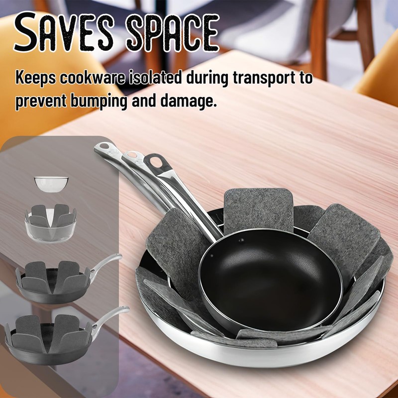 dellyy Pot Protectors, Pan Protectors, Felt, Pan Protector, Pan Protector,