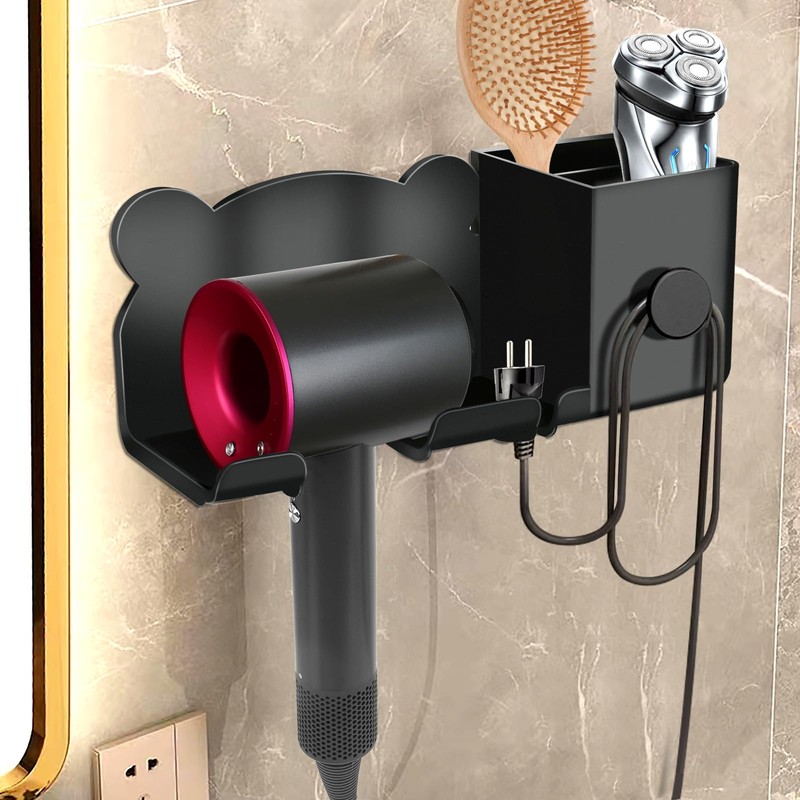 UnBit Hair Dryer Holder, Blow Dryer Holder Wall Mount, Hair