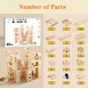Wooden Marble Run for Kids Ages 4-8 – 80 Pieces