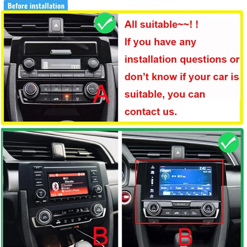 FOR HONDA CIVIC 2016-2021 ANDROID 13 CAR STEREO RADIO GPS