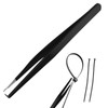 BOXOB Cable Tie Opener Tool, Black Stainless Steel Zip Tie