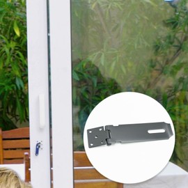 Shed Lock, 5 Inch Stainless Steel Padlock Hasp and Staple Shed Lock Hasp Shed Door Latch Heavy Duty Gate Lock Latch Security Hasp and Staple for Door Window Cabinet Pet Cage Crate