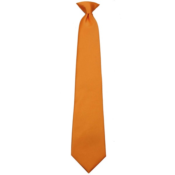 BUYYOURTIES CLIPON-ADF-15 - Mens Solid Color Clip On Easy to