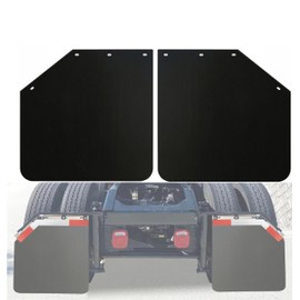 MIAOKUI 24" x 24" Angled Mud Flaps for Semi Trucks 1/5" Thick Mudflaps Semi Truck for Bar Type Mud Flaps Hangers Set of 2