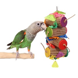 Shreddy Rolls Parrot Toy - Choose Size (Medium)