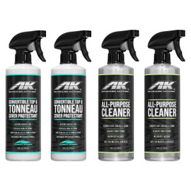 Advanced Kotings Tonneau Cover & Convertible Top & Protectant Spray Cleaner Kit | Keeps Plastic, Vinyl, Fiberglass, Rubber, & Interior Trim Looking New, 4-Pack | PSNP01TC QK-CLN01