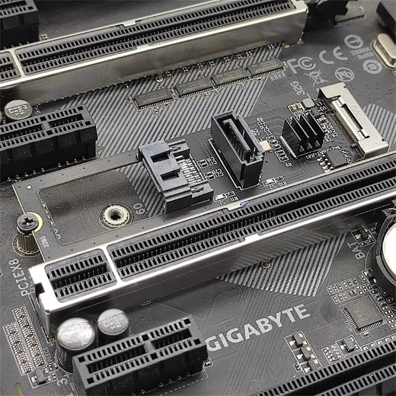 NFHK NGFF Key B+M PCI Express to SATA 3.0 6Gbps