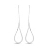 LeCalla 925 Sterling Silver Tear Drop Earrings Jewelry Threader Wire