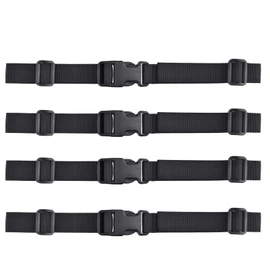 Azarxis Chest Strap, Backpack, Slip Prevention Band, Chest Belt, Shoulder Strap Fixed, Aftermarket Backpack, Rucksack, Chest Belt, Slip Stopper, Adjustable, Black - Set of 4