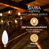 Simba Lighting Candelabra Torpedo Clear B10 CTC 25W E12 Base