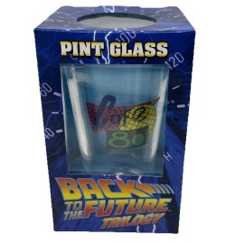 DIAMOND SELECT BACK TO THE FUTURE TRILOGY CAFE 80'S PINT GLASS NEW!!