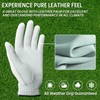 FINGER TEN Mens All Weather Cabretta Synthetic Leather Natural Fit