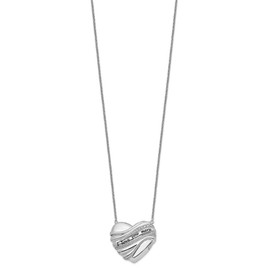 IceCarats 925 Sterling Silver Vintage I Love You More Necklace 18 inch Chain