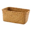 KOMBIUDA Rattan Storage Basket Handwoven Storage Basket Seagrass Woven Basket