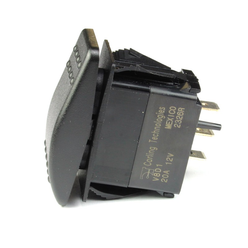 Carling MOMENTARY Rocker Switch SPDT, 20A 12VDC, 24VDC (ON) Off