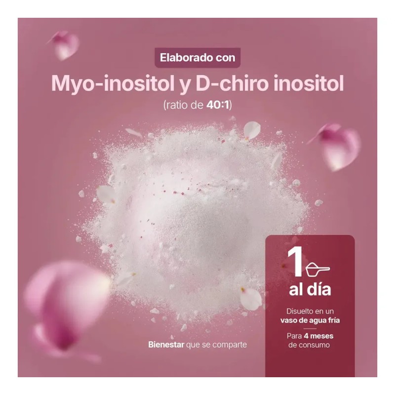 Myo & D-chiro Inositol Platinum Ratio 40:1 492g 120 Porciones.